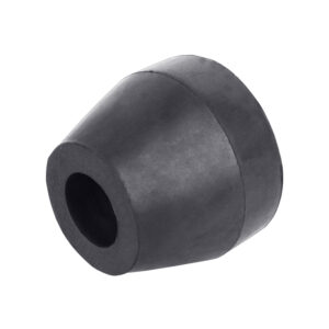 Rubber Roller Taper Cap 2 1/2" 17mm Bore Black