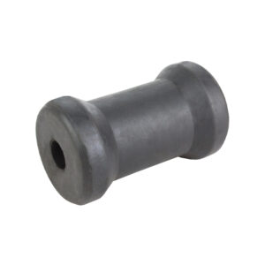 Rubber Roller Keel Roller 4 1/2" 17mm Bore Black