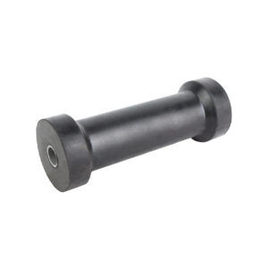 Rubber Roller Keel Roller 8" 17mm Bore Black