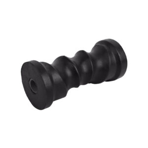Rubber Roller Self Centering Black Roller 6" 17mm Bore